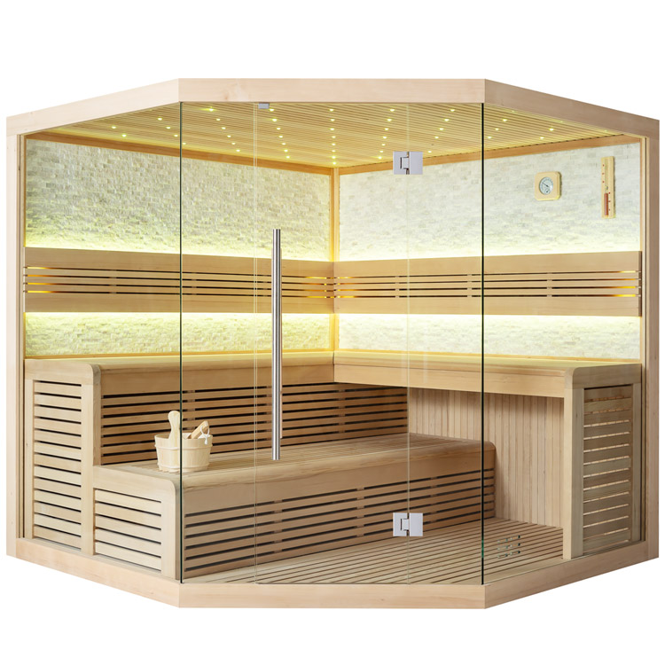 AWT Sauna 1101A Hemlock 220x220 senza riscaldatore sauna