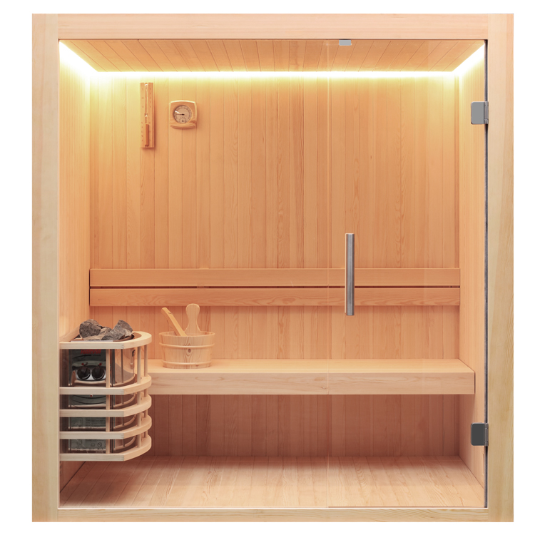 AWT Sauna 1803C Legno di pino 120x120 senza riscaldatore sauna