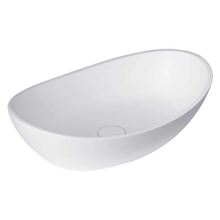 StoneArt Lavabo LC149 (mineral cast) bianco 56x35cm opaco