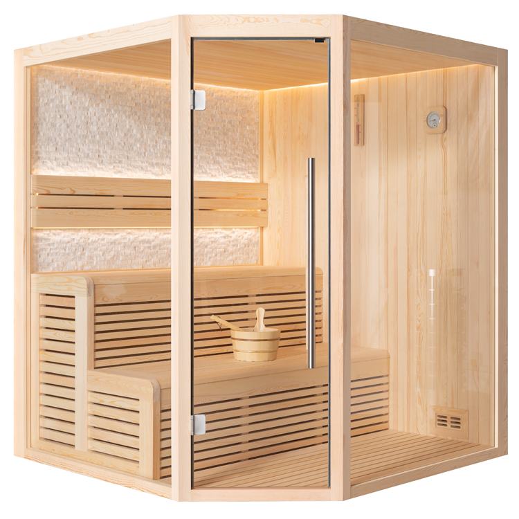 AWT Sauna 1811A Legno di pino 180x180 senza riscaldatore sauna