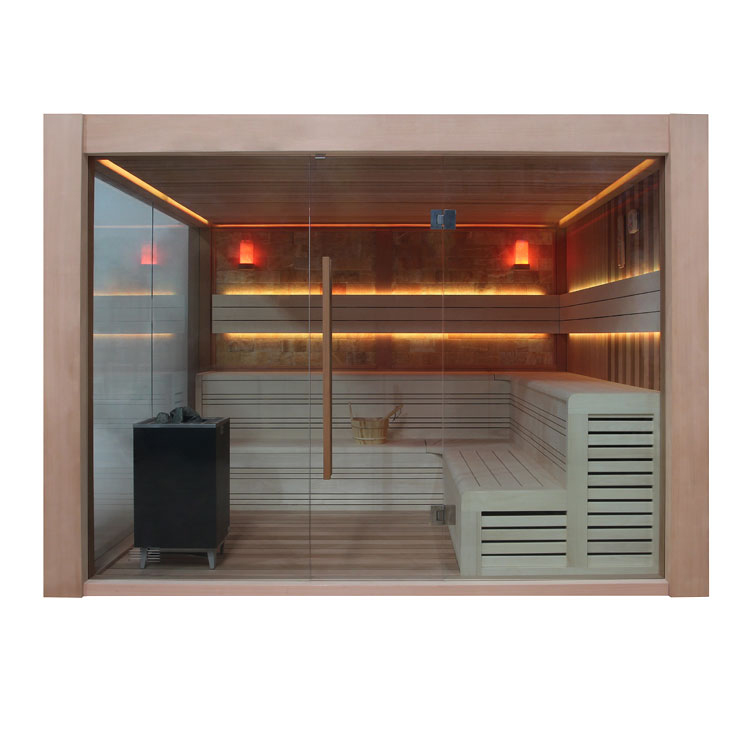 AWT Sauna E1416B in cedro rosso 250x250 12kW EOS Cubo