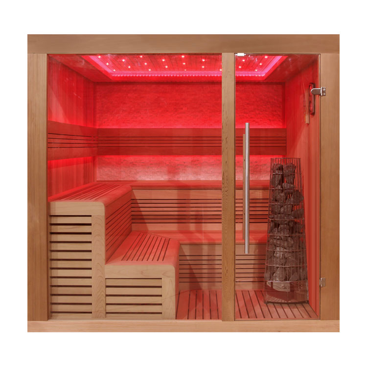 AWT Sauna E1243A in cedro rosso 220x200 9kW Kivi