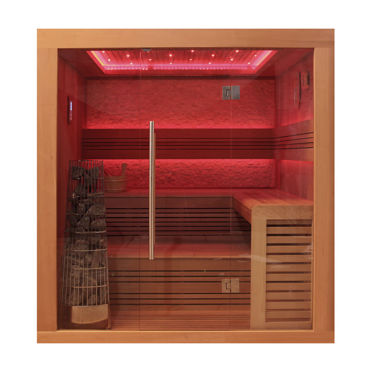AWT Sauna E1241A in cedro rosso 220x170 9kW Kivi