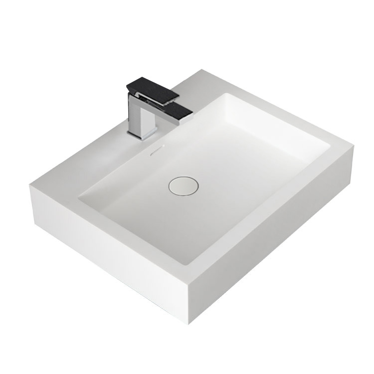 StoneArt Lavabo LP4506 (mineral cast) bianco 60x48 lucido