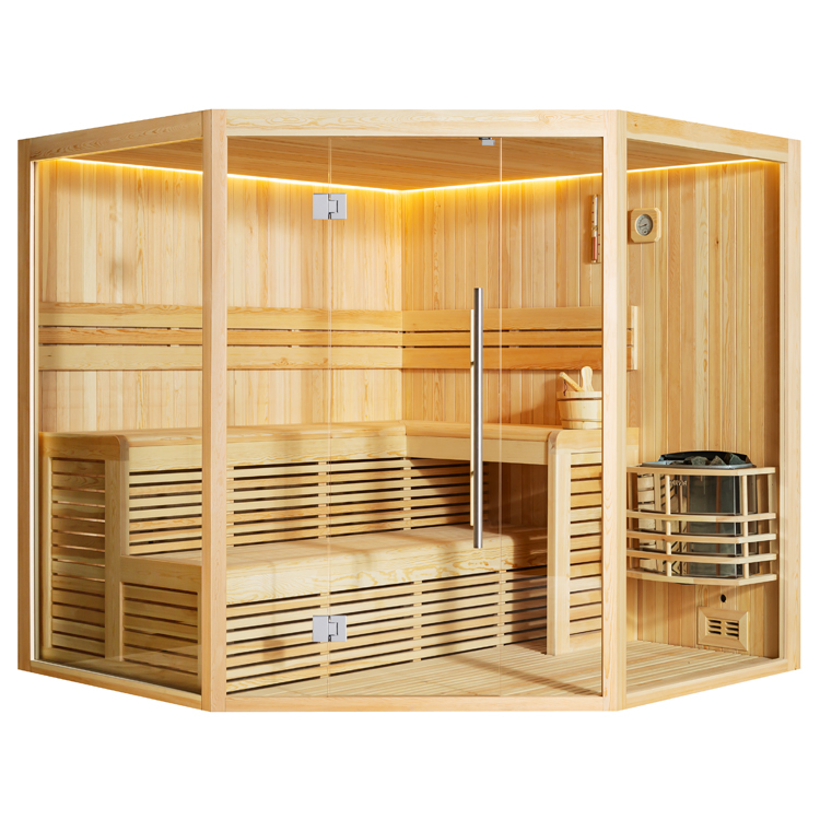 AWT Sauna 1806A Legno di pino 220x220 senza riscaldatore sauna