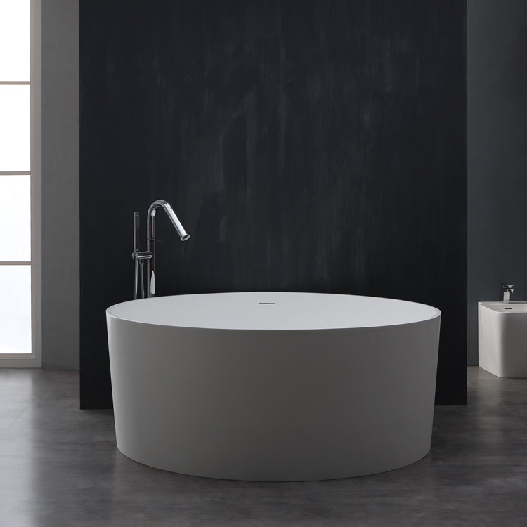 StoneArt Vasca da bagno autoportante BS-507 bianco 150x150 lucido