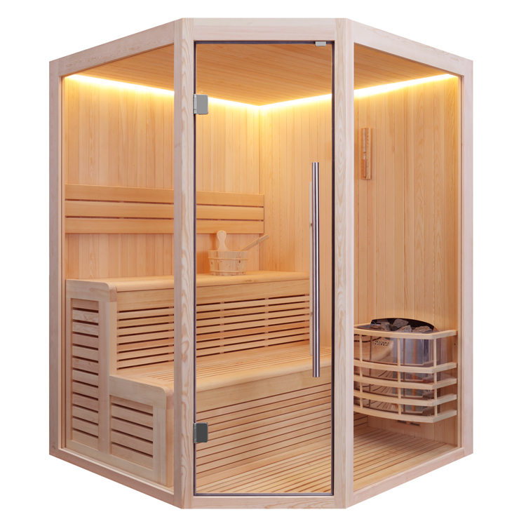 AWT Sauna 1801B Legno di pino 160x160 senza riscaldatore sauna