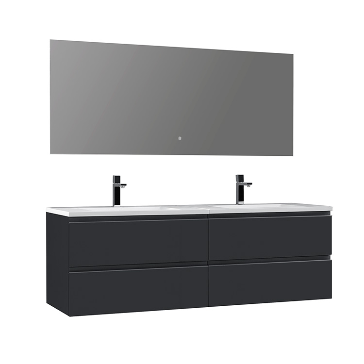 StoneArt Set di mobili da bagno Monte Carlo MC-1600 grigio scuro 160x