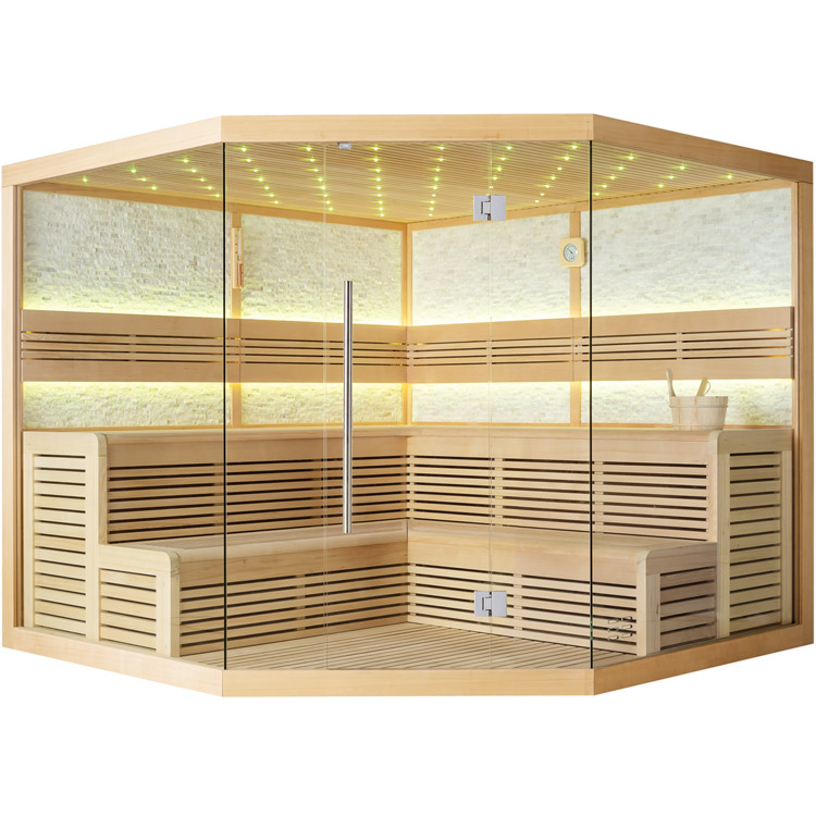 AWT Sauna 1101XL Hemlock 250x250 senza riscaldatore sauna