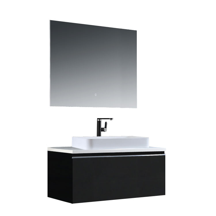 StoneArt Set di mobili da bagno Milano ME-1000pro-5 grigio scuro 100x