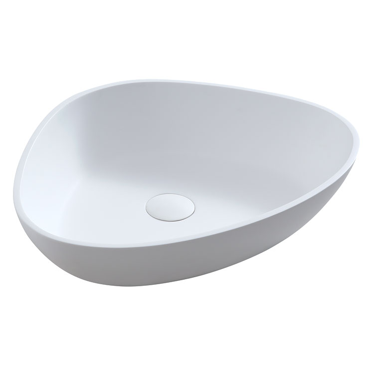 StoneArt Lavabo LC154 (mineral cast) bianco 56x43cm opaco