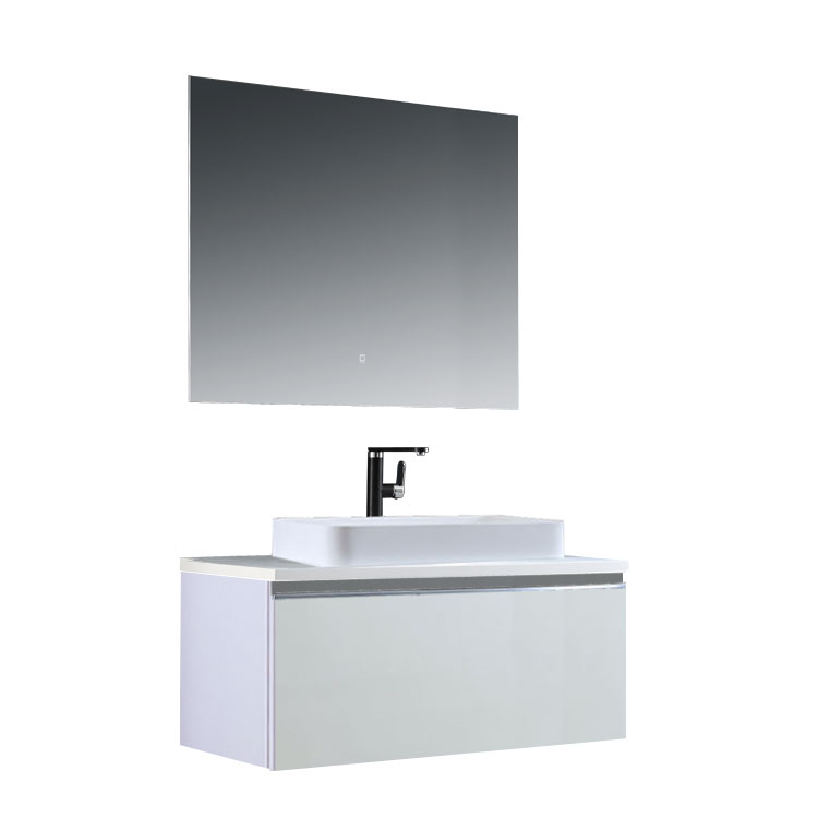 StoneArt Set di mobili da bagno Milano ME-1000pro-5 bianco 100x45