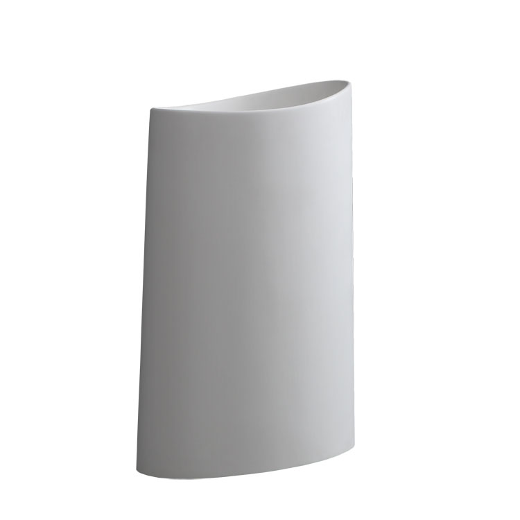 StoneArt Lavabo a colonna LZ503 bianco 60x37cm lucido